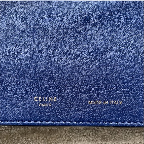 Celine Blue Folio Clutch - Picture 4 of 5